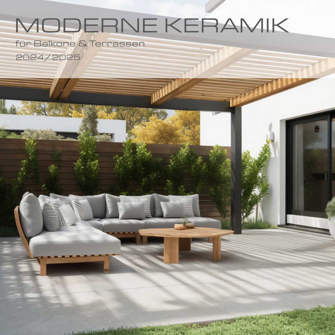 Cover Moderne Keramik für Balkone und Terrassen 2024/2025