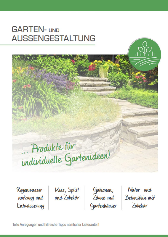 Cover Garten- und Aussengestaltung Katalog 2021/2022
